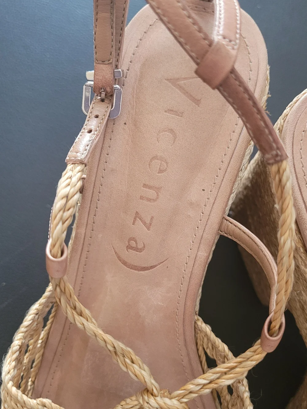 Braided Espadrille Platform Sandal - Natural Beige